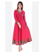 Yashi Kurta Maxi Long Dress Hippie Boho  Gypsy Pink Wrap Tassel 3XL See ... - $50.66 CAD