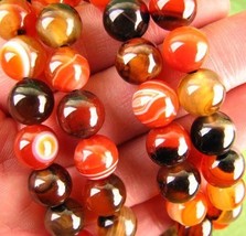 Free Shipping - 10 mm natural Red Tiger Eye 108 Beads meditation  yoga Prayer be - £29.01 GBP