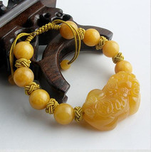 Free Shipping - 100% Natural yellow jadeit jade  Meditation yoga Prayer ... - $30.00