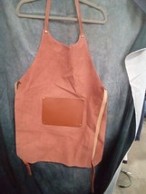 LA Portegna Unisex Welding Apron Brown W/Pockets Sz S/M 9058BxBARE  - $32.99