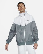 Nike Windrunner  Hoodie Full Zip Gray/White DA0001-084 Men’s Size XL - £63.52 GBP