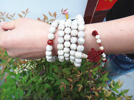 Free Shipping -  Tibetan Buddhism 100%  Natural white Bodhi Seeds Mala  ... - $30.00