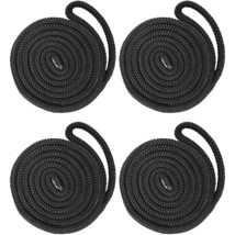 Fender Lines 4 Pack 1/2 Inch X 6 Ft Premium Boat Fender Lines With 6 Eyelet, Dou - £38.52 GBP