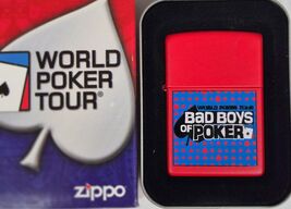 Red WPT World Poker Tour Bad Boys Of Poker Zippo Lighter - $609.02 MXN