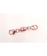 Rose gold filled 5.5 mm Magnetic Clasp with Lobster lock clasp double clasp - $16.82