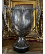 Vintage Engraved Silverplate Trophy Cup Northern Anglers 1958 - $587.02