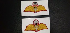 Original2 Royal Thai Army Parachutis​t Wings Golden tinsel Handmade Back... - £89.50 GBP