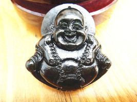 Free Shipping - hand carved natural black jadeite jade good luck Amulet ... - $19.99