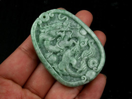 Free Shipping -Chinese Natural Green Dragon Jadeite Jade  Pendant  charm... - £15.98 GBP