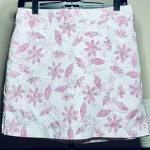 Lady Hagen Skort Womens 4 Pink &amp; White Floral - EUC - £19.77 GBP