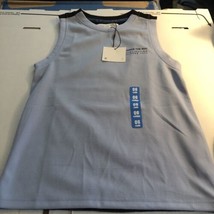 Zara boys size 6 sleevesless tank mesh lining blue/black active wear alw... - $13.19