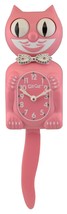 Limited Edition Pink Kit-Cat Klock Swarovski Pink Crystals Jeweled Clock - $109.95