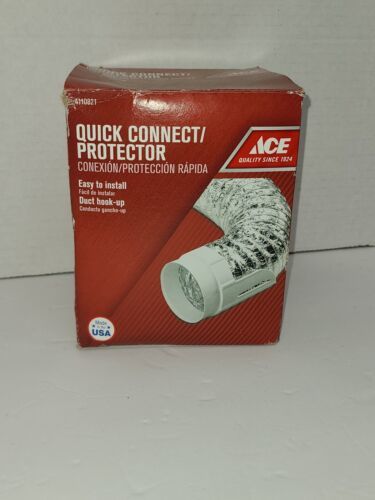 ACE 4110821 Quick Connect Protector Duct Hook-Up Dryer Kit, 4&quot; White - $12.86