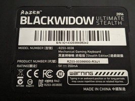 Razer Blackwidow Ultimate Stealth 2014 Edition KEY CAPS ONLY Replacement... - £3.84 GBP+