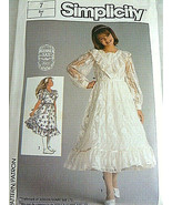 Vintage Simplicity 6918 Gunne Sax Pattern Size 7 child Jessica McClintoc... - $13.55 CAD