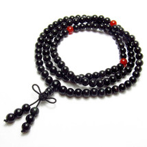 Free Shipping - 100% Natural black sandalwood  meditation yoga 108 Prayer Beads  - £15.67 GBP