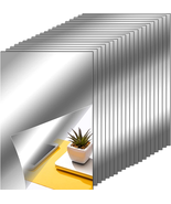 Flexible Mirror Sheets Self Adhesive Non Glass Mirror Tiles Stickers for... - $372.90 MXN