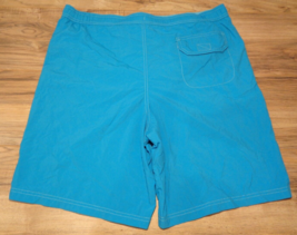 Caribbean Roundtree &amp; Yorke Size Medium Turquoise New Swim Trunks Board Shorts - £54.13 GBP
