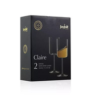 JoyJolt Claire 11.4 oz White Wine Glasses, Set of 2 NEW - $14.99