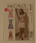 McCalls Sewing Pattern # M7536 Misses Miss Petite Dresses Uncut - $6.80 CAD