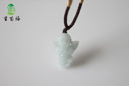 Free Shipping - Angel&#39;s love  / Hand-carved Natural white Angel  jade Pendant /  - £20.74 GBP