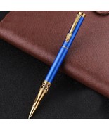New Blue Dragon Rollerball Pen with gold accents - $27.08 CAD