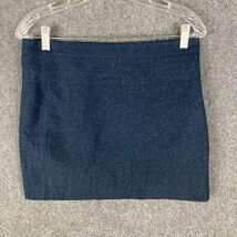 H&amp;M Mini Skirt Women&#39;s Size 8 Navy Blue Wool Blend Zipper - €9,41 EUR