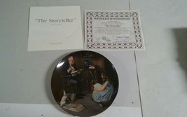 1984 &quot;The Storyteller&quot; By Norman Rockwell Collectors Plate Knowles In Box - £23.89 GBP