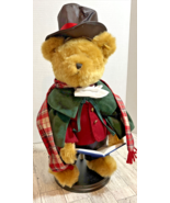 Adorable 2014 Danbury Mint “Monty” Christmas Bear Caroler  Plush with St... - £29.46 GBP