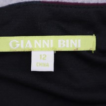 Gianni Bini Dress Womens 12 Red Snake Panel Sleeveless Crew Neck Midi Dress - £23.28 GBP