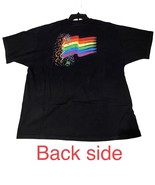 VTG Pride LGBT Flag Double Sided T-Shirt Adult 2XL Black USA 90s Single ... - £14.57 GBP
