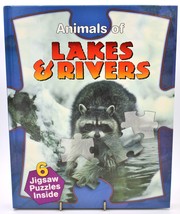 Animals of Rivers &amp; Streams Hardback Jigsaw Puzzle Book - $9.88