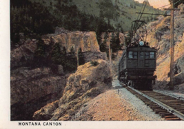 Chicago Milwaukee &amp; St. Paul Railway Electric TRAIN-MONTANA Canyon Postcard - £9.65 GBP