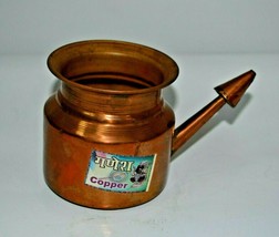 Copper Neti Pot, JalNeti Pots for Sinus/Nose Cleaning/Yoga and Ayurveda - £23.28 GBP