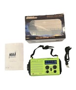 Solar Crank CR1009 NOAA Emergency Weather Alert Radio AM/FM/SW Light Com... - $19.42