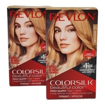 Revlon Colorsilk Golden Blond #71 Permanent Hair Dye 2-Pack Keratin Enri... - £9.52 GBP