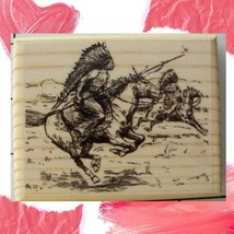 Indians on Warpath Horses New Rubber Stamp - £7.87 GBP