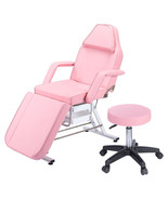 Multi-Purpose Massage Salon Chair 3-Section Facial Bed with Hydraulic Stool - $7,056.29 MXN