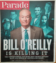 Bill O&#39;reilly, Stephen Colbert, Ellie Kemper @ Parade Las Vegas Mag Sept 2015 - £3.11 GBP