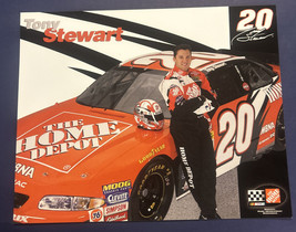 NASCAR SUPERSTAR TONY STEWART 8X10 Promotional Card 2002 - £3.93 GBP