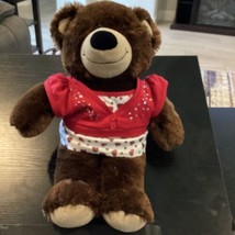 Build-a-Bear Brown Teddy Bear Heart Top - £8.70 GBP