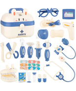 Pretend Play Educational Doctor Toy Set Medical Kit w Toy Stethoscope &amp; ... - $49.99 CAD