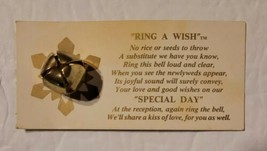 Vintage &quot;Ring A Wish&quot; Wedding Ringer Card Special Day Bell on Card  - £8.01 GBP