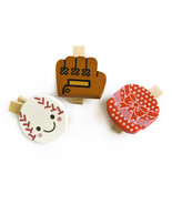[Colorful Life-B] Wooden Clips / Wooden Clamps / Mini Clips - £10.41 GBP