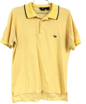 1970s VTG AMD Yellow Polo Shirt Whale Emblem Cotton Blend Pullover Sz M - $1,094.64 MXN