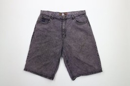 Vintage 90s Streetwear Mens 38 Distressed Baggy Fit Denim Jean Shorts Pu... - $59.35
