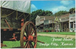 Kansas Postcard Dodge City Front Street Boot Hill Museum - $2.96