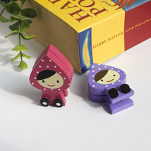 [Pretty Doll] - Card Holder / Wooden Clips / Wooden Clamps  - $12.99