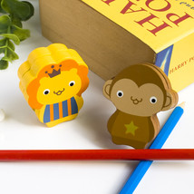 [Lion &amp; Monkey] - Card Holder / Wooden Clips / Wooden Clamps  - £10.35 GBP