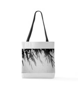 Black and White Tree Leaves Large Tote Bag - £39.05 GBP